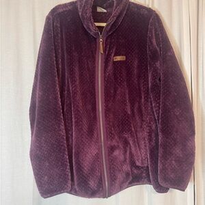 Columbia Plush Jacket in Deep Purple